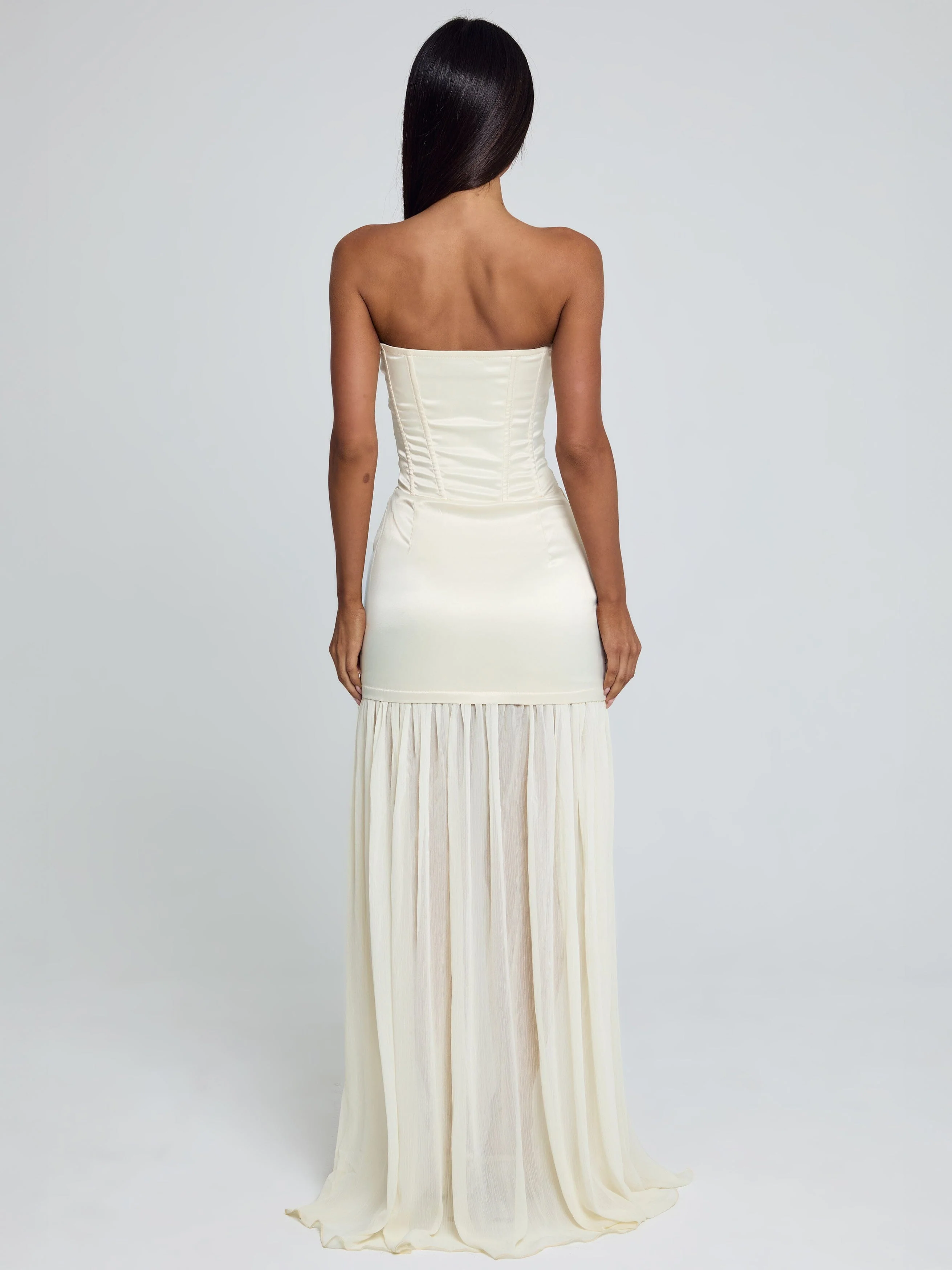 ROWNA MAXI DRESS IVORY - Image 5