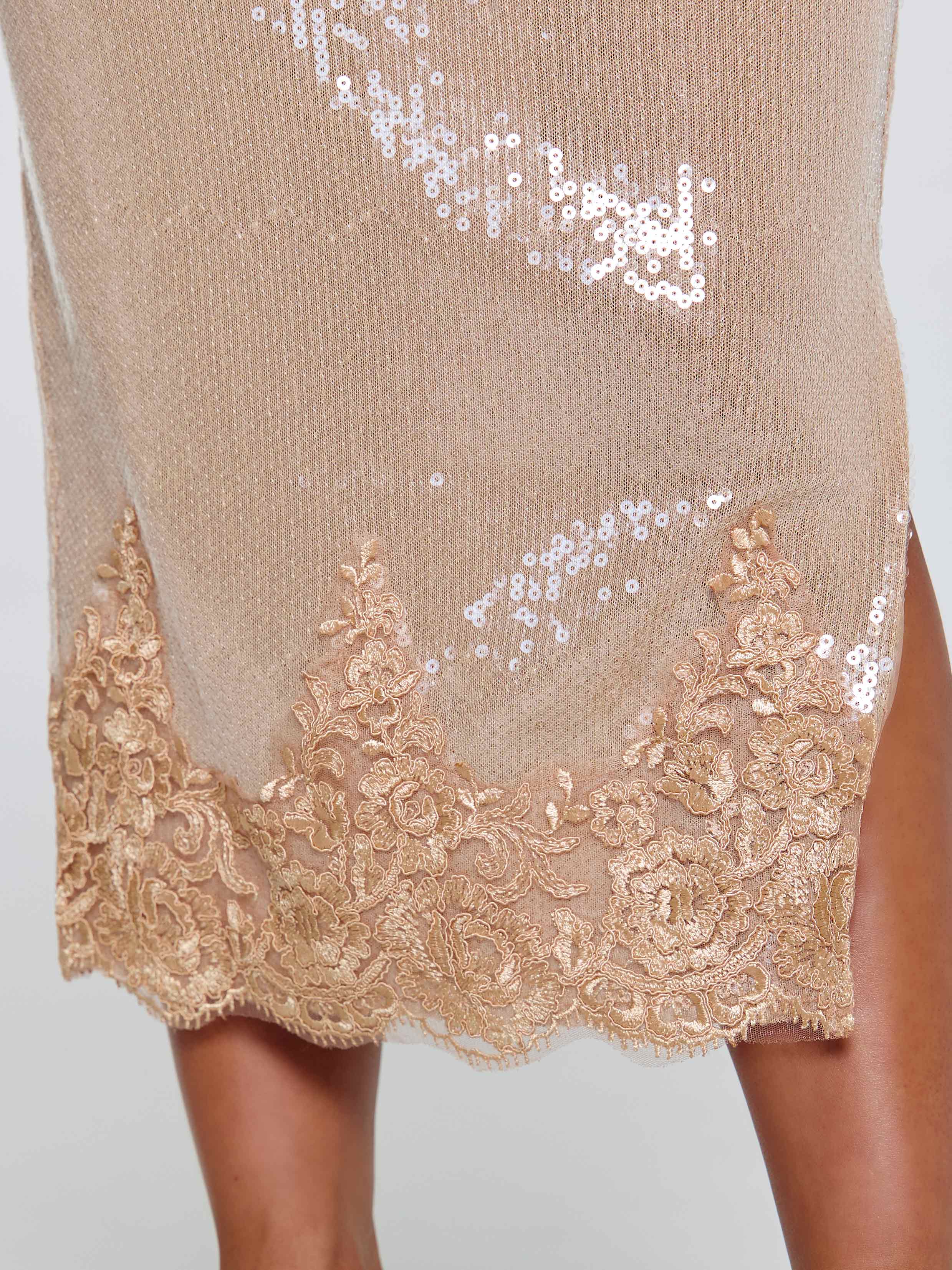 SAELA MIDI SKIRT BEIGE - Image 6