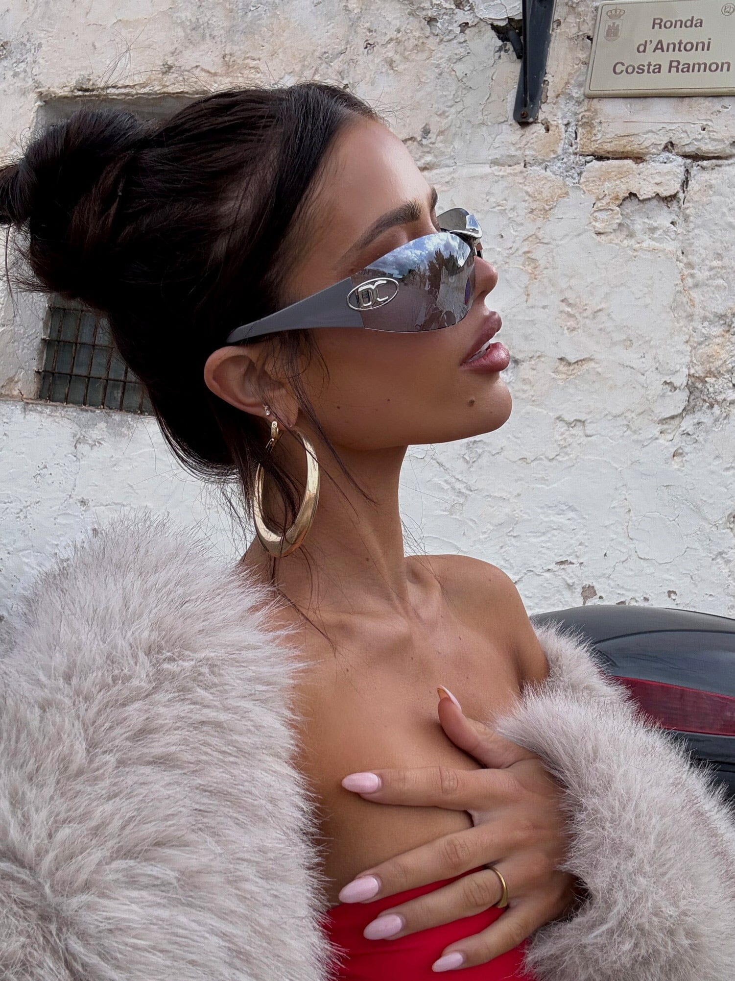 SIGNATURE FRAMELESS SUNGLASSES SILVER - Image 3