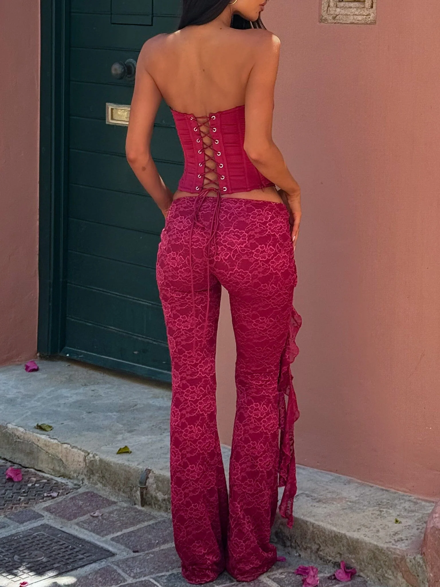 SUMMEI PANT BURGUNDY - Image 4