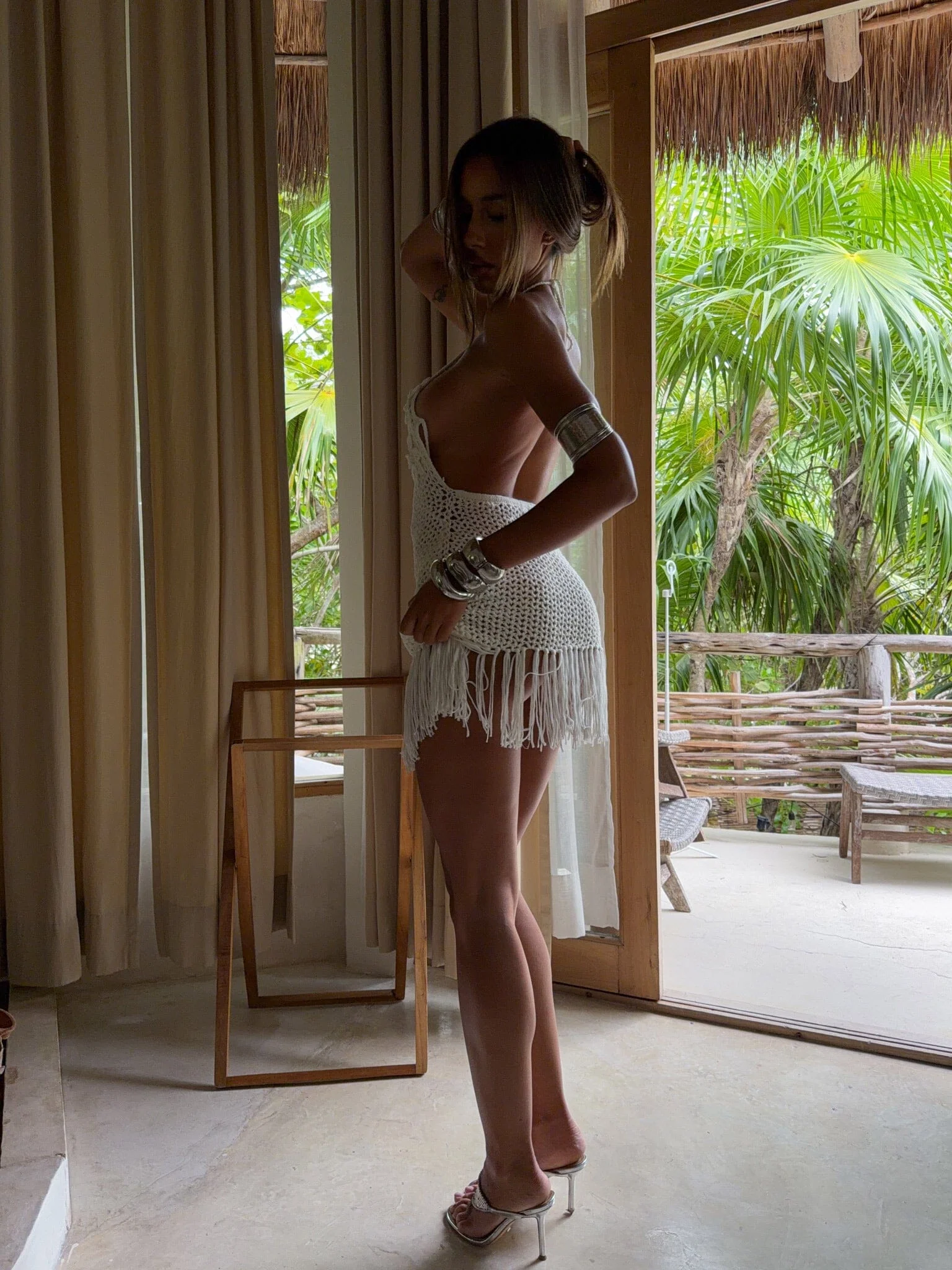 SUVI MINI DRESS WHITE - Image 2