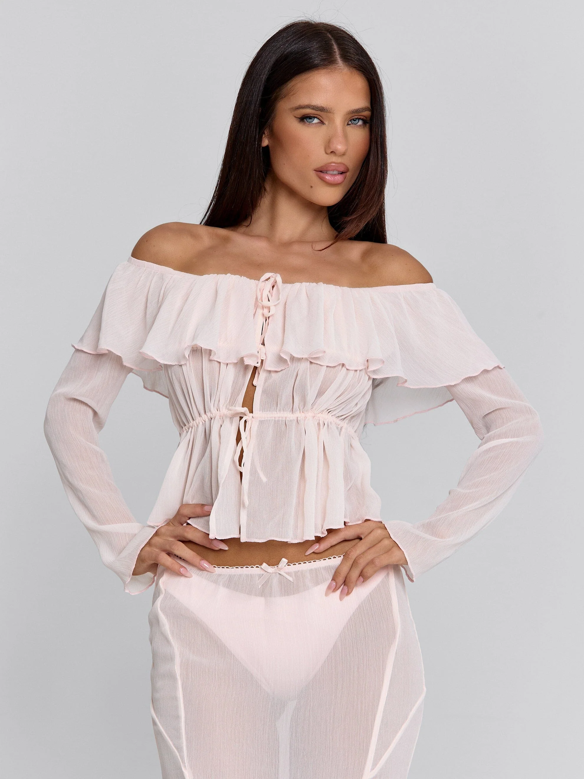 TARAYA MIDI SKIRT PINK - Image 6