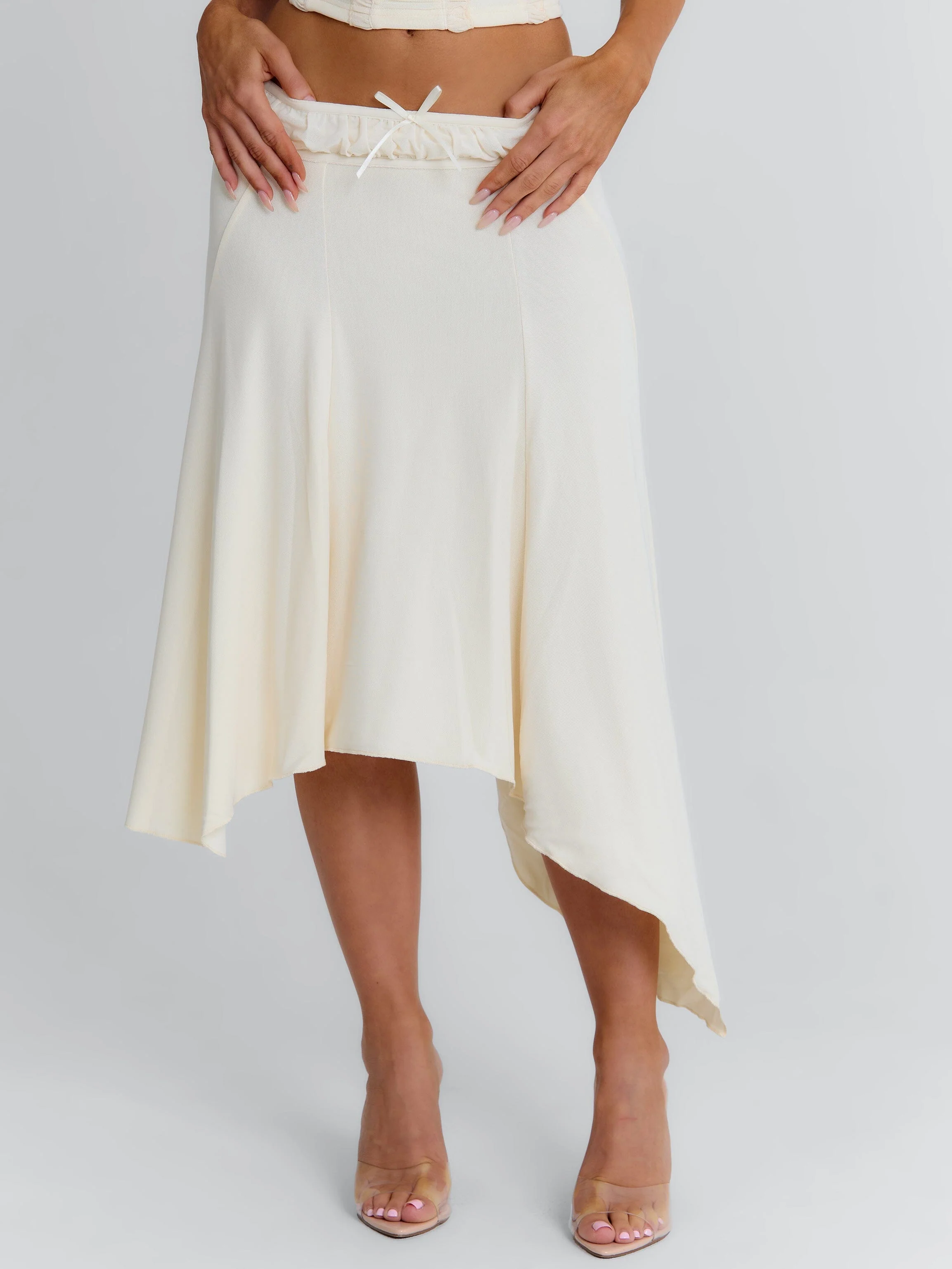 VAL MIDI SKIRT CREAM - Image 5