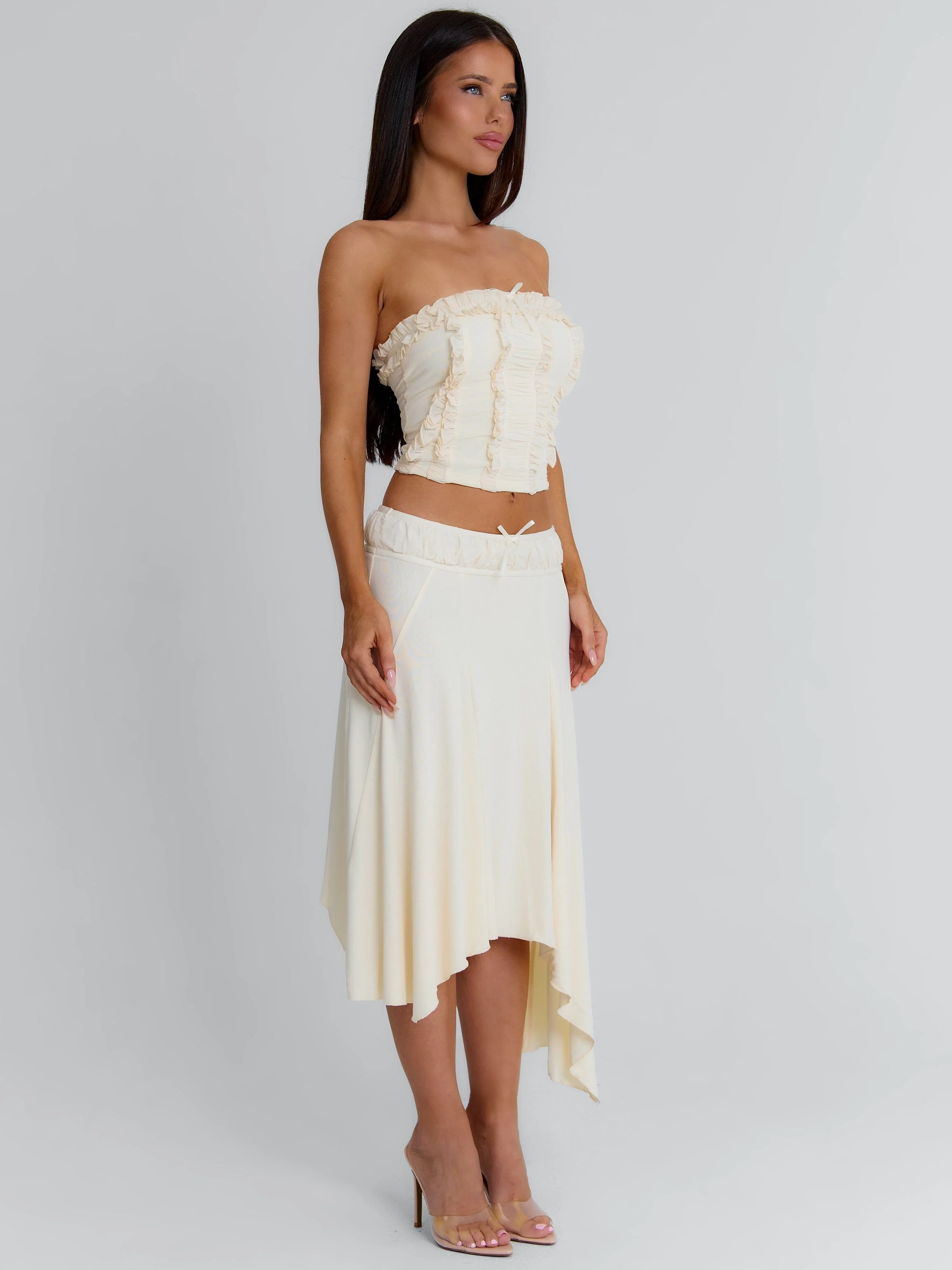 VAL MIDI SKIRT CREAM - Image 6