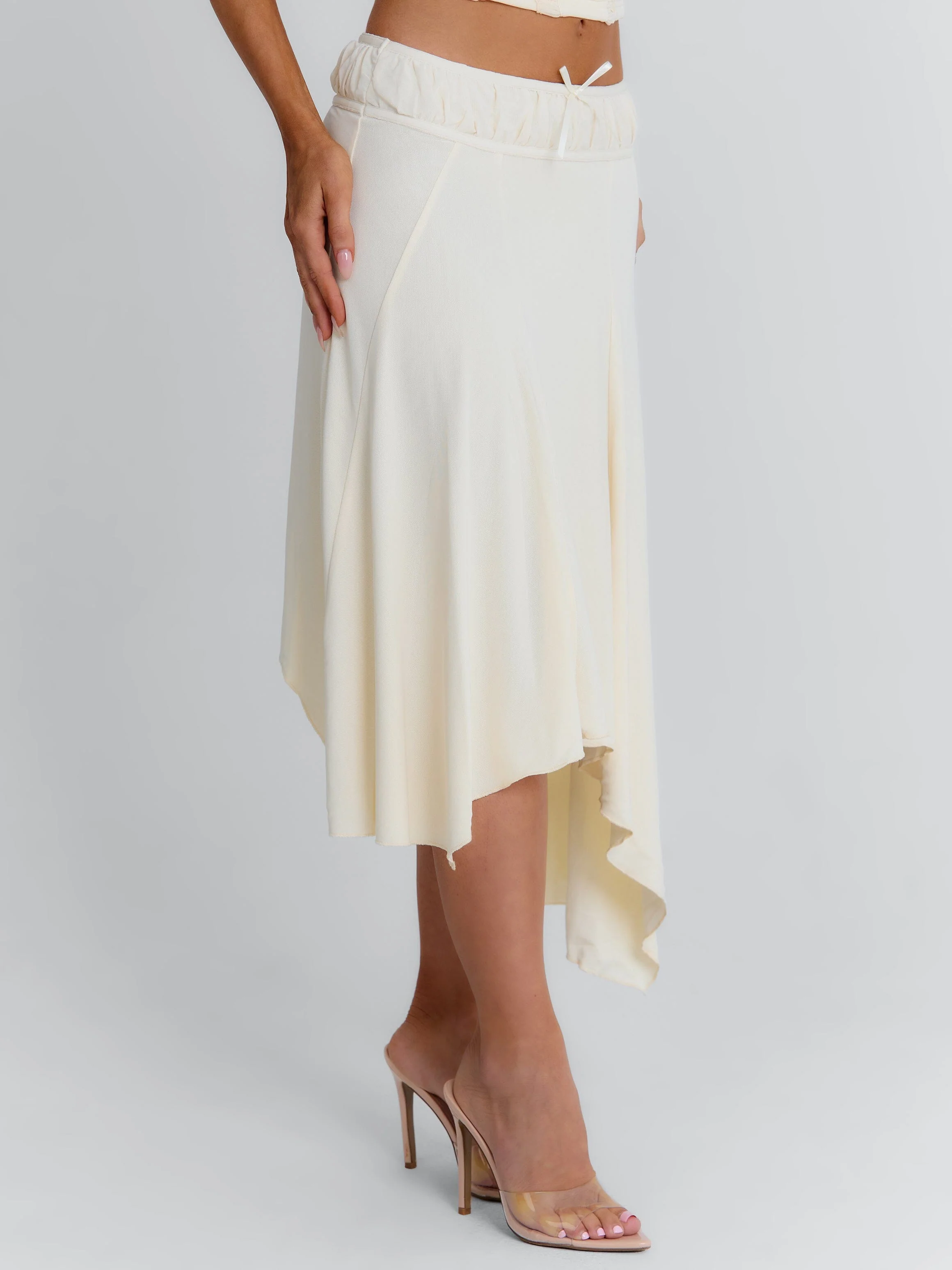 VAL MIDI SKIRT CREAM - Image 7