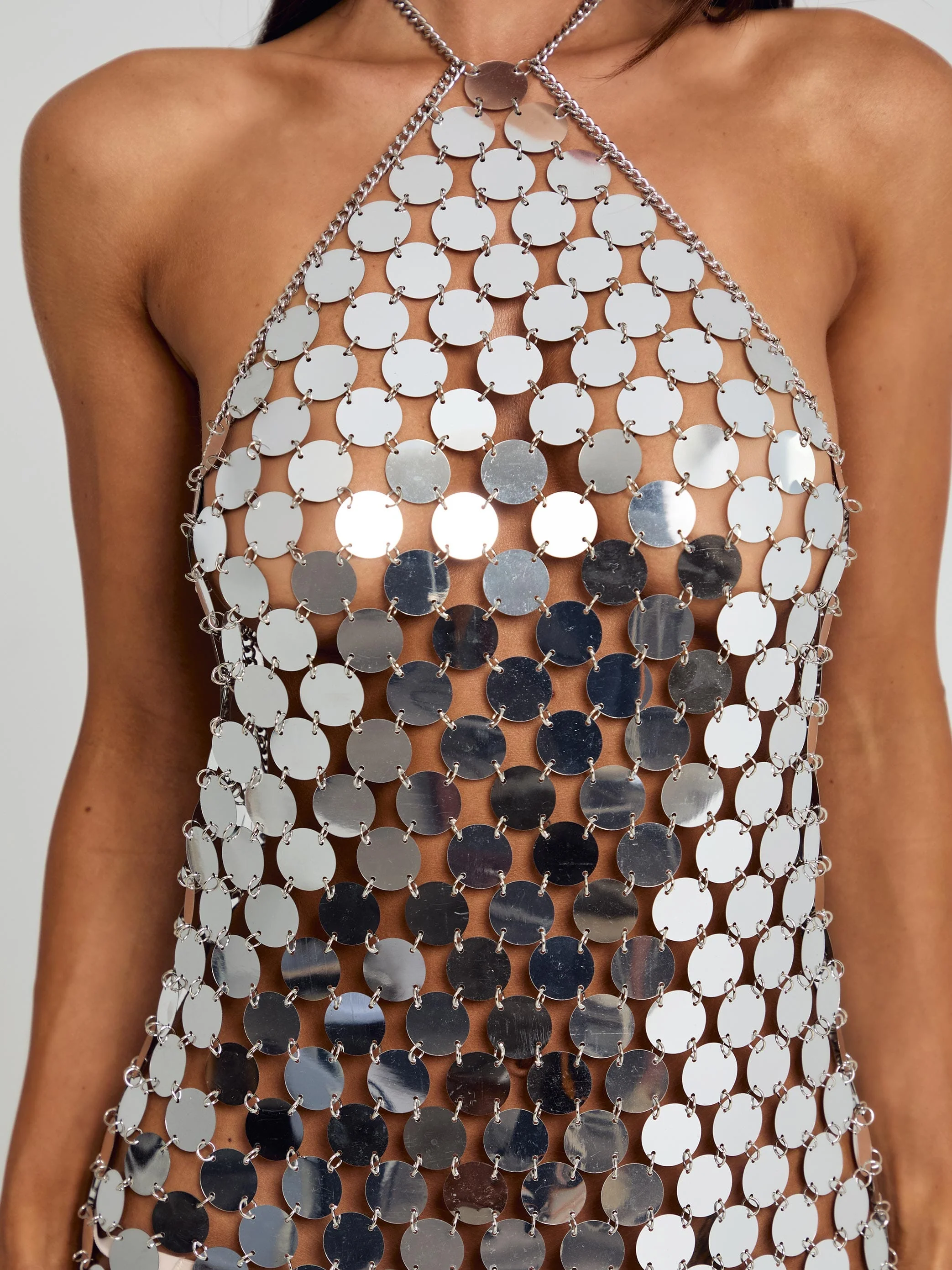 VIONNA MINI DRESS SILVER - Image 7