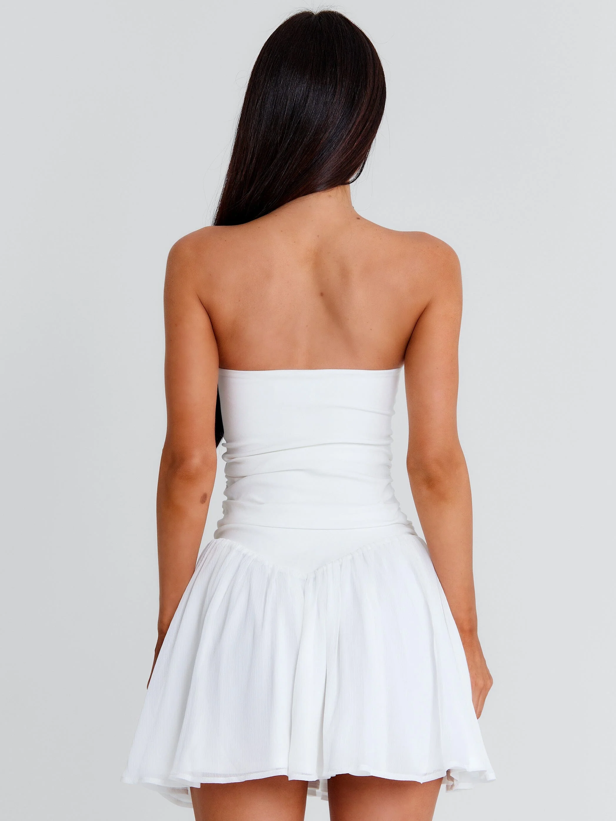ZARIAH MINI DRESS WHITE - Image 6
