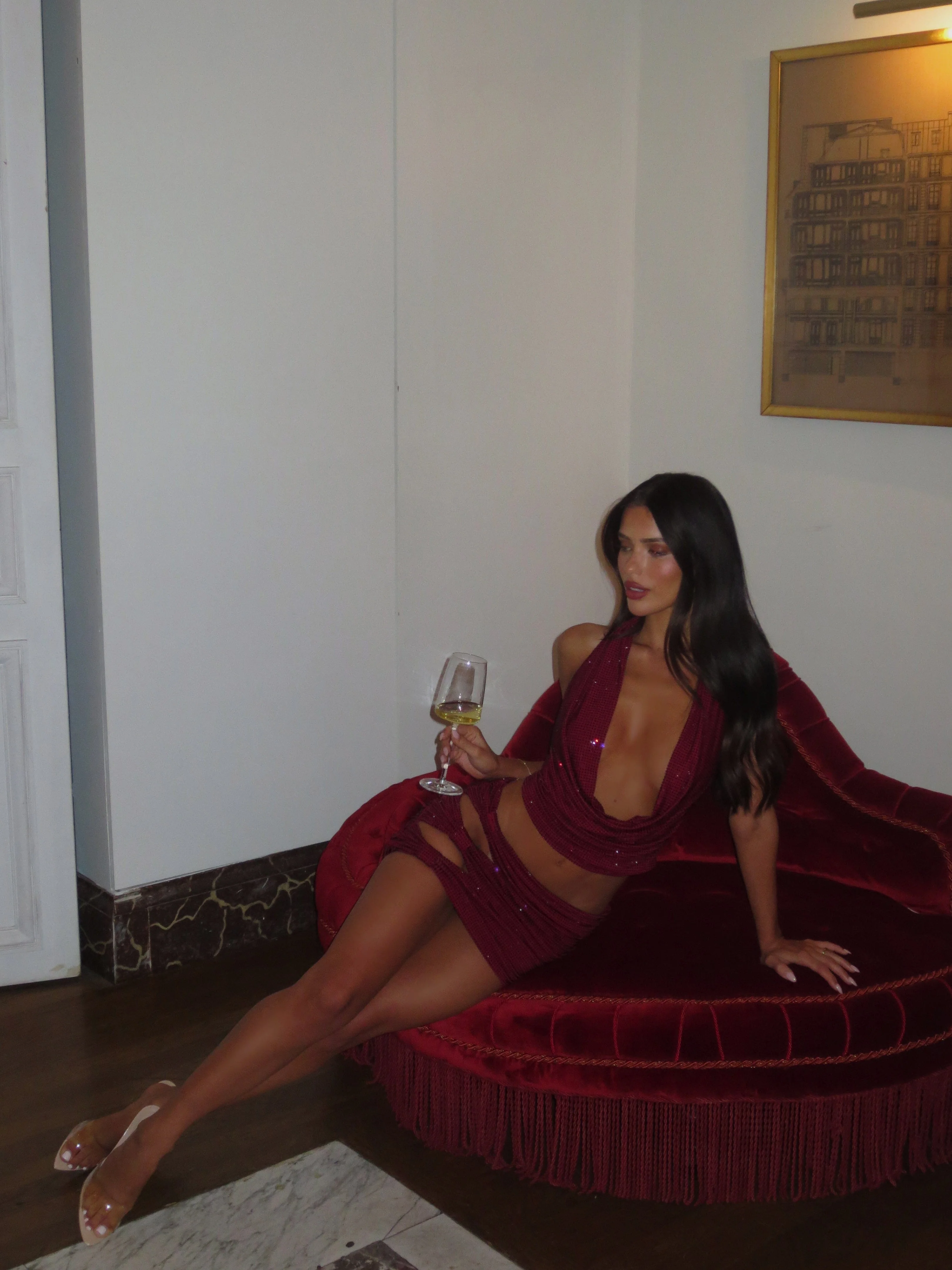ZELDA MINI SKIRT BURGUNDY - Image 6