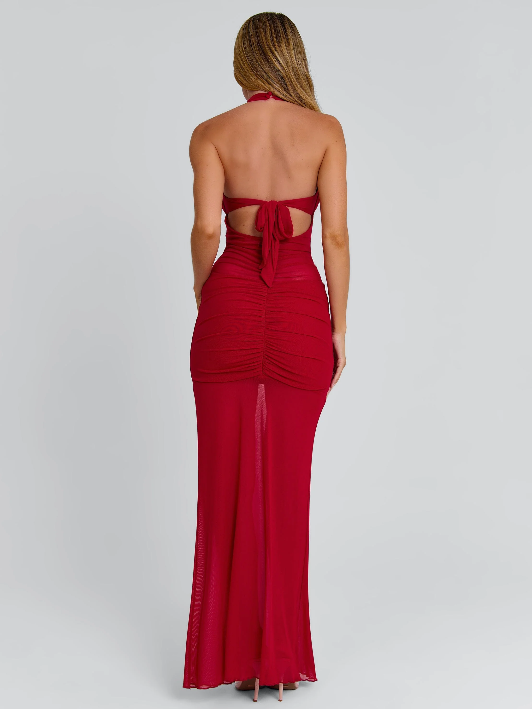 ZERRA MAXI DRESS RED - Image 4