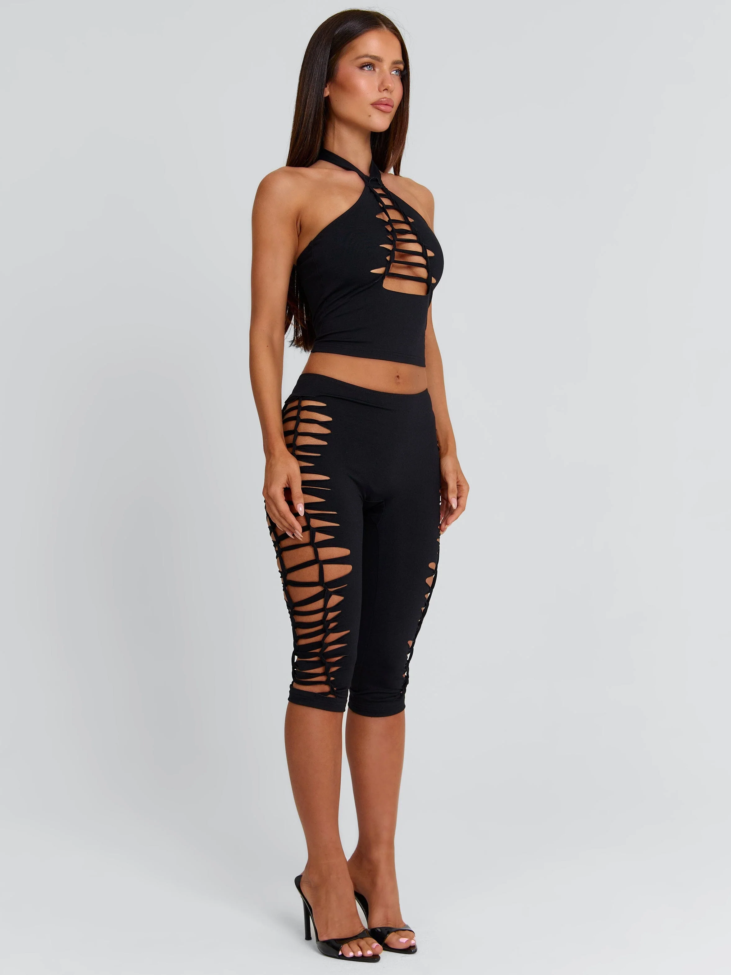 ZHERA CAPRI PANTS BLACK - Image 6