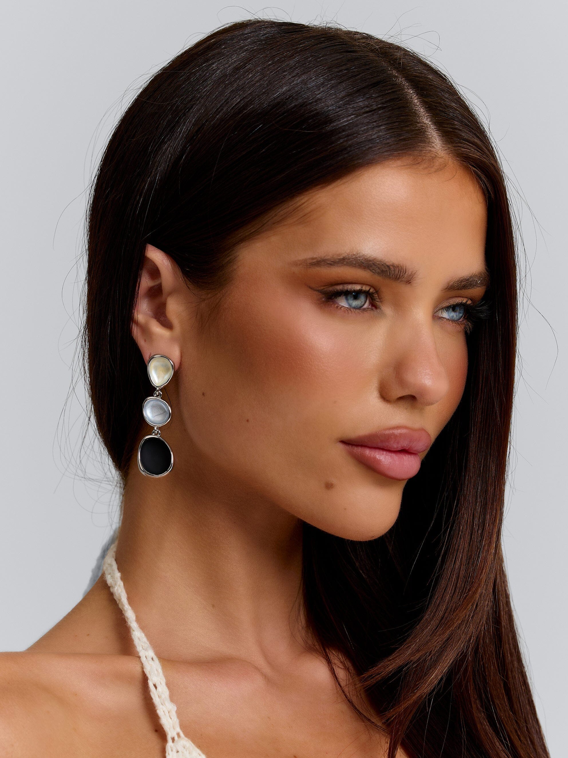 ZINN EARRINGS SILVER - Image 2